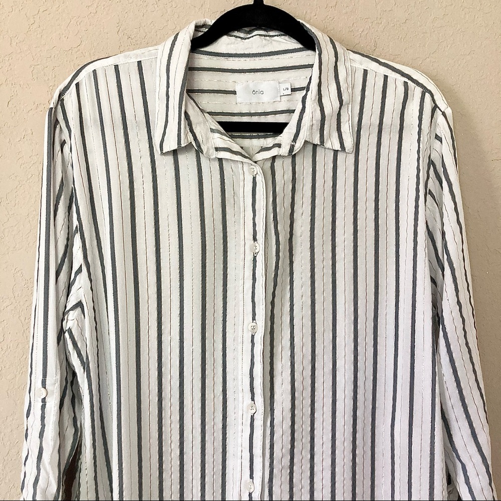 Onia Marie Striped Dress in Ensign Blue | EUC - Picture 5 of 14